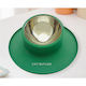 Animal Pet Stainless Steel Bowl Food for Dog & Cat 280ml in Green Color
