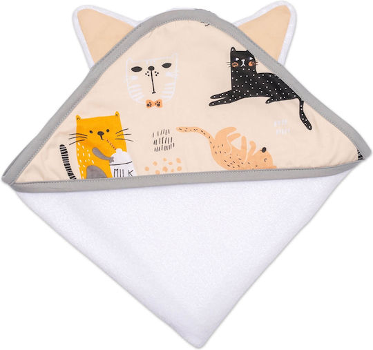 Kidizi Halat De Baie Pentru Bebeluşi Cu Glugă 90x90cm Kidizi Halat De Baie Pentru Bebeluşi Cu Glugă 90x90cm