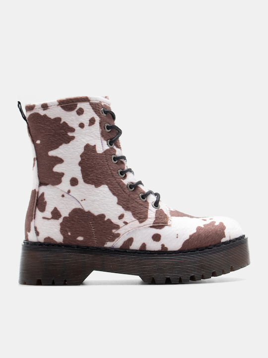 Luigi Leder Stiefeletten Damen Braun