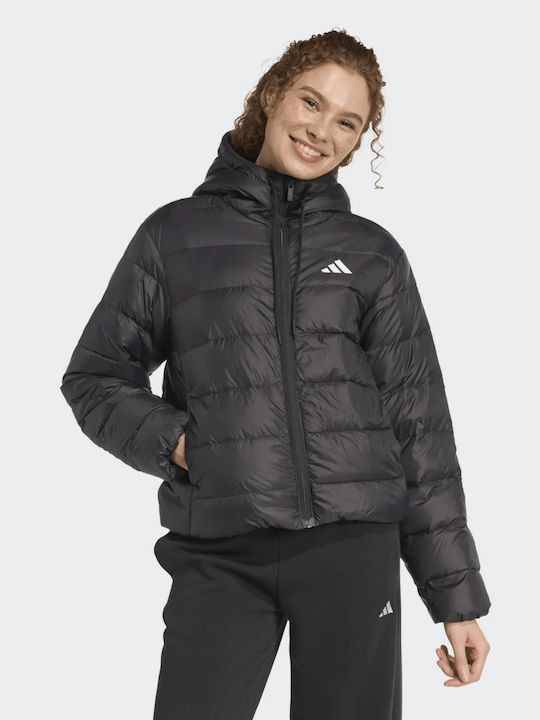 Γυναικείο Puffer Μπουφάν για Χειμώνα Μαύρο