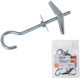 Fisco M4x80 Drywall Ceiling Anchors Metallic Hook Blister 4 Pieces 388000