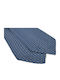 Silk Ascot Blue Yellow Pattern