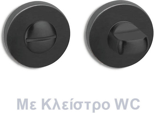 Rozetă Convex Închizătoare de Securitate 2015 Grafit Mat