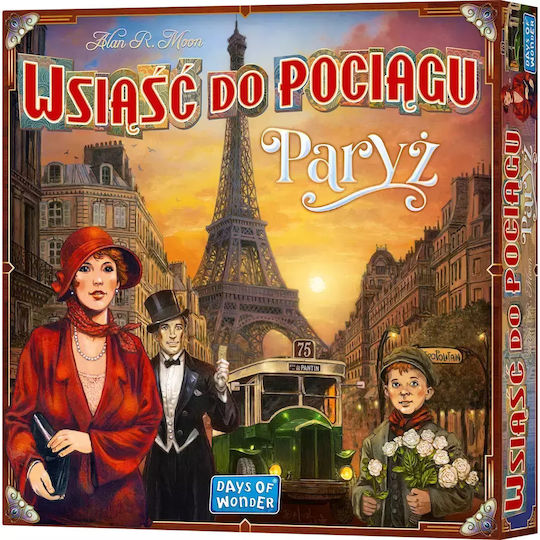 Board Game Ticket to Ride: Paris for 2-4 Players 8+ Years Old (PL) Rebel Games