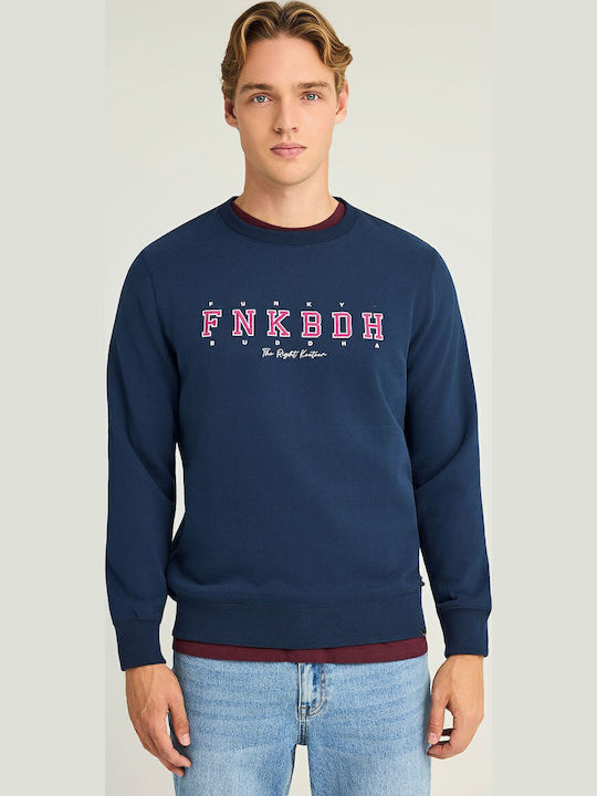 Funky Buddha Φούτερ Navy Μπλε