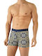 Herren Boxershorts Dark Blue mit Mustern 1Packung