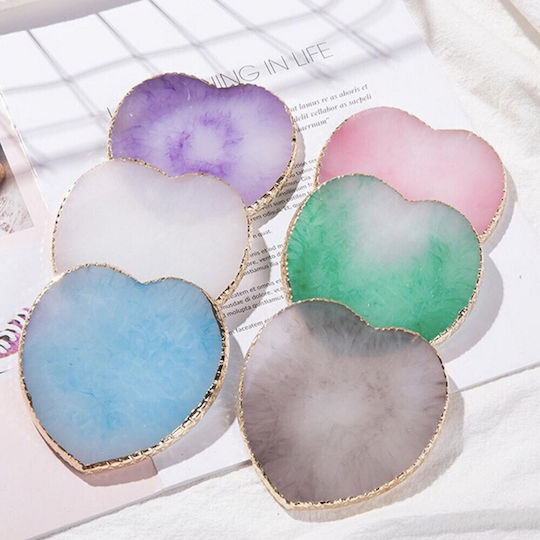 Base Palette for Mixing Material Heart Shape Blue