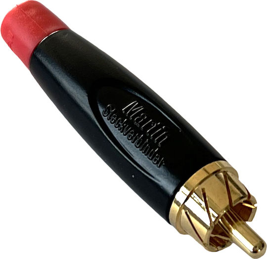 Martin S106rot Βύσμα RCA Αρσενικό Κόκκινη Απόληξη