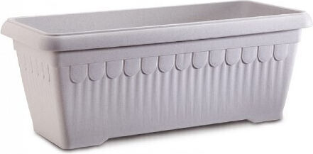 Miltoplast Planter Box Plastic White 100x45x35cm.