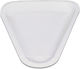Set 100 White Paper Triangle Plates 23.9x26.2cm C190842