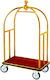 Trolley For Transporting Suitcases Hanger Inox Ss201 109x65x187cm Gold