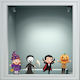 Αυτοκόλλητο Βιτρίνας - Halloween 03 (σετ 4 Φιγούρες) - 50cm X 32cm