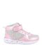 Anatomisch Kinderstiefeletten mit Klettverschluss & Lichtern Rosa