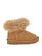 Wildleder Kinderstiefel Tabac Braun