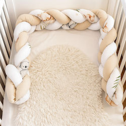Πάντα Πλεξούδα Εσωτερική Beige, White