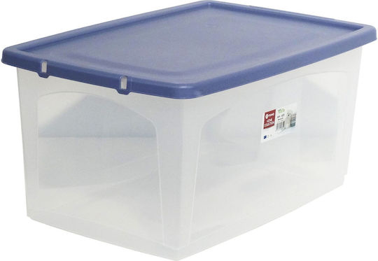 Viomes Plastic Cutie de Depozitare cu Roți și Capac 59x40x30cm 1buc