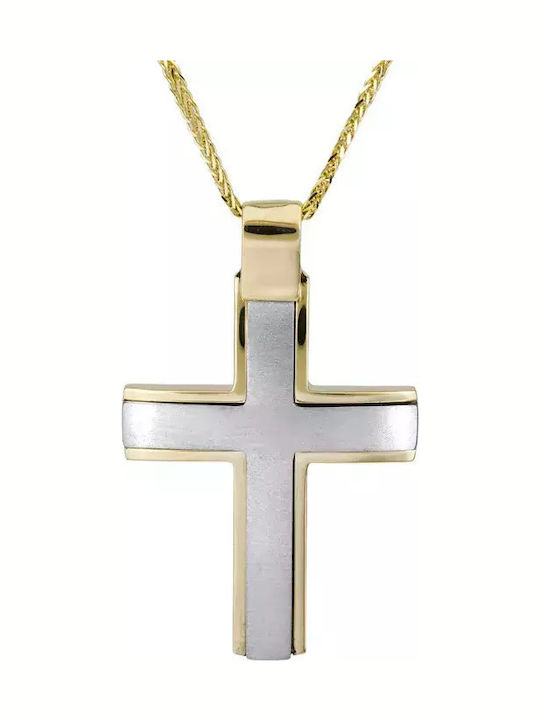 Men's Gold Cross 14K with Chain