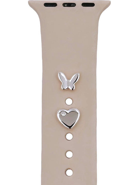 Tfo Pin Charms Set Watch Straps Butterfly Silver