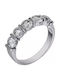Damen Ring Vollring mit Zirkonia aus Weißgold 14K