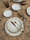 Kutahya Porselen Brown Porcelain Dinnerware Set 24pcs