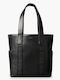 Webbing Strap Women's Tote Bag Black