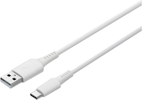 Sandstrom USB 2.0 Cable USB-C male - USB-A White 1.2m
