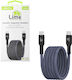 Lime Magnetic / Braided USB 2.0 Cable USB-C male - USB-C 68W Πράσινο 1.2m