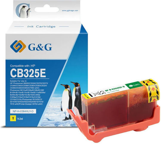 Cartuș Premium G&g Hp 364xl Galben Cb325ee Hp364xl
