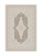 Klonaras Vintage 9303 Teppich Rund Synthetisch,Polyester/Cotton/Leather Cream Beige