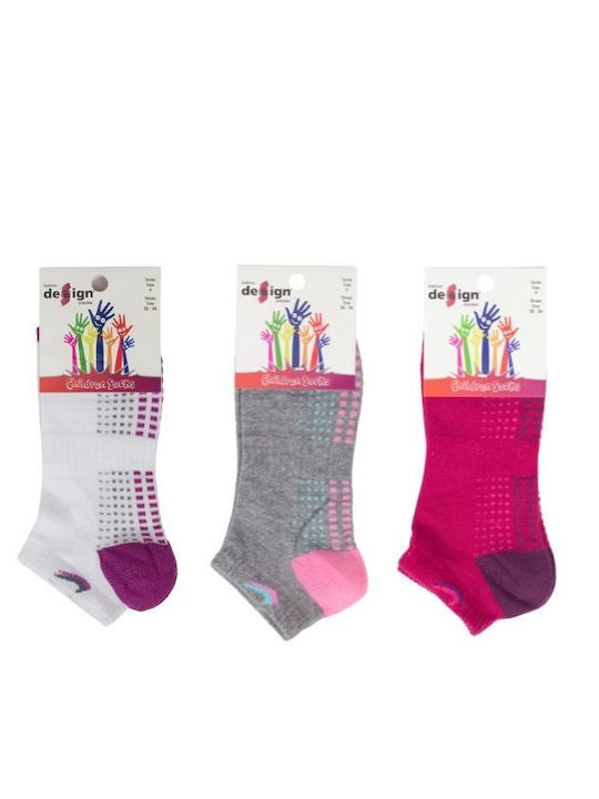 Design Socks Kids' Ankle Socks Colorful 3 Pairs