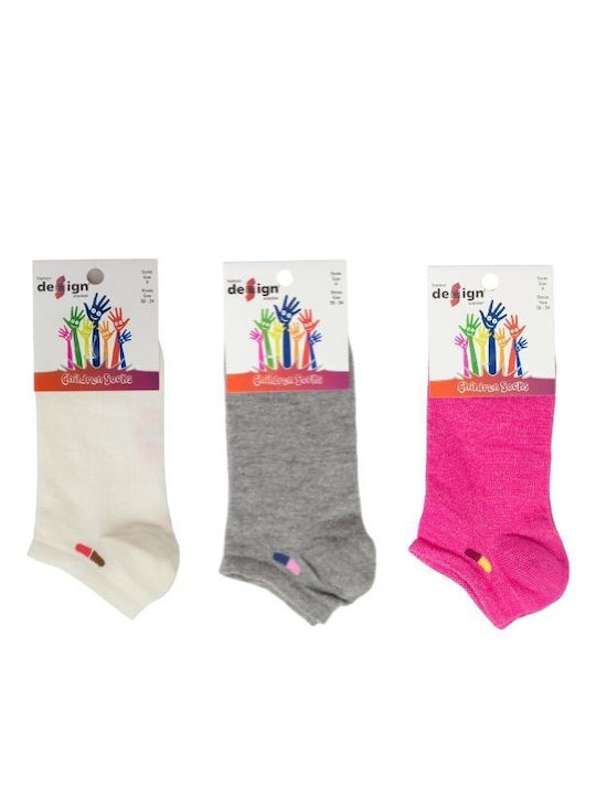 Design Socks Șosete pentru Copii Colorful 3 Perechi