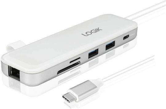 LOGIK Hub 8 Θυρών με σύνδεση USB-C
