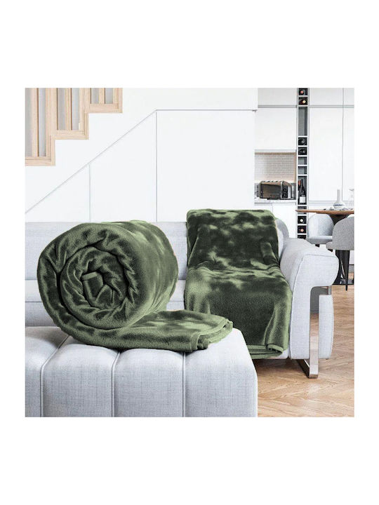 1+1 Geschenk Decke Spanische Samt Gabriella Williams Übergröße Grüne 3kg 220x240cm Blvl01-grün