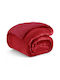 Sherpa Κουβέρτα Fleece Υπέρδιπλη 220x240εκ. Bordo
