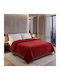 Sherpa Κουβέρτα Fleece Υπέρδιπλη 220x240εκ. Bordo KP107