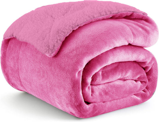 Sherpa Υπέρδιπλη 220x240εκ. Pink
