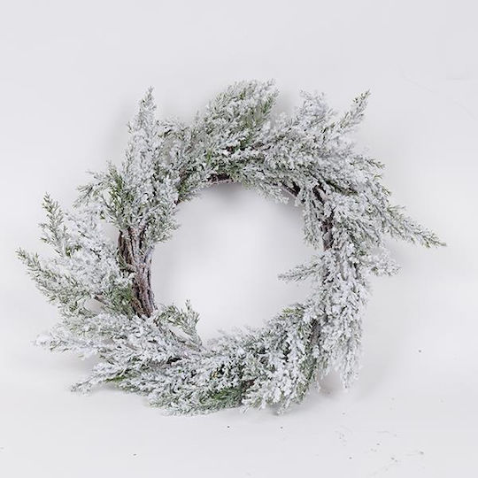 Weihnachtskranz mit verschneitem Tannenzweig 45cm