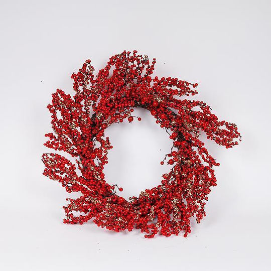Wreath Red Champagne Berries 65cm