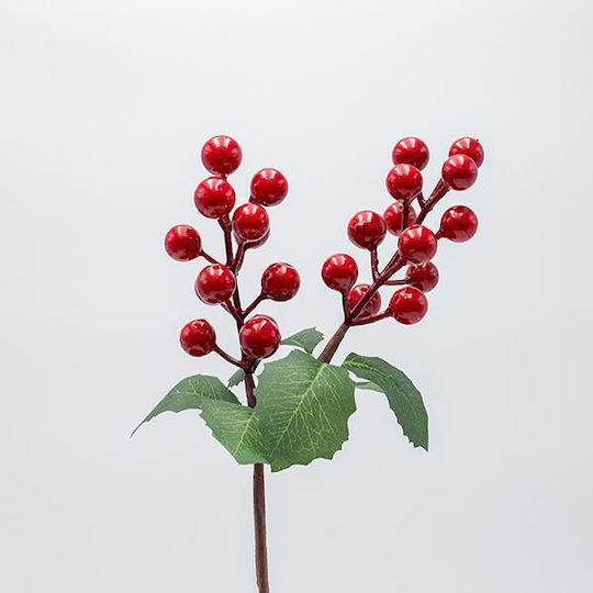 Pikaki Red Berries Green Leaves 30cm