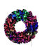 Kmt Style Christmas Decorative Wreath Diameter 50 Cm Fiber Optic Lighting Green 298015