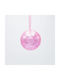 Hängendes Kugel Ornament Ornament Glas Rosa 8cm