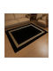 Saray Home Rabbit Luxurius Modern Bedroom Rugs Set Black-Gold DSN03 BLCGLD 3pcs