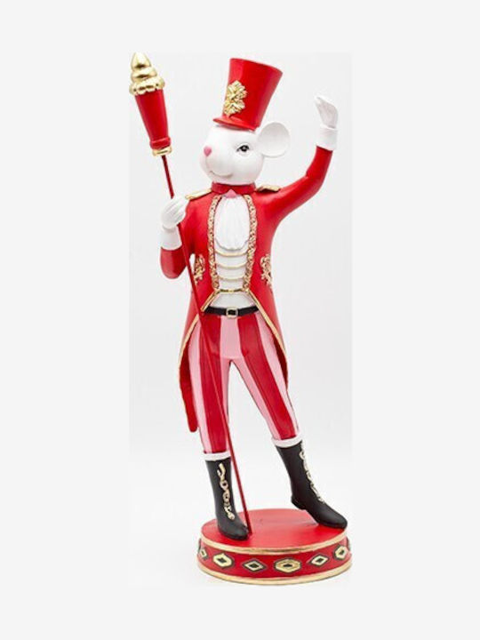 Eurolamp Șoarece Soldat Roșu Polirezina 17.5x40.2cm