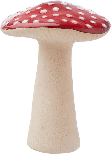 Enchanted Forest Tischdekoration Männchen Keramik 10cm Rote Durchmesser 7,5cm Höhe 10cm