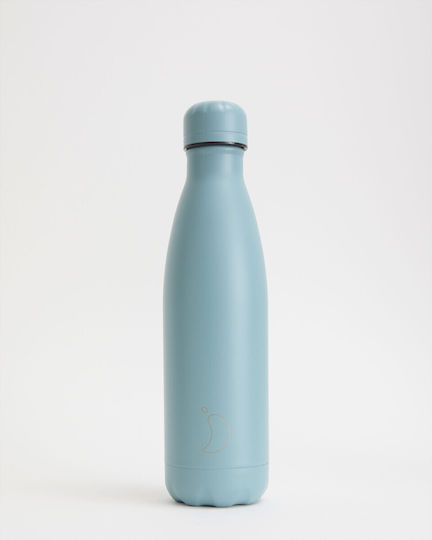 Chilly's Original All Matte Monochrome Μπουκάλι Θερμός Ανοξείδωτο BPA Free 500ml Dusty Teal