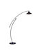 Opviq Stehleuchte H155xB30cm. mit Fassung für Lampe E27 Schwarz