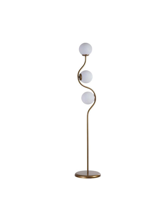 Opviq Stehleuchte H155xB30cm. mit Fassung für Lampe E27 Weiß