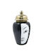 Ceramic Vase Large Lid Asian Face & Style Φ22x43cm 4/piece