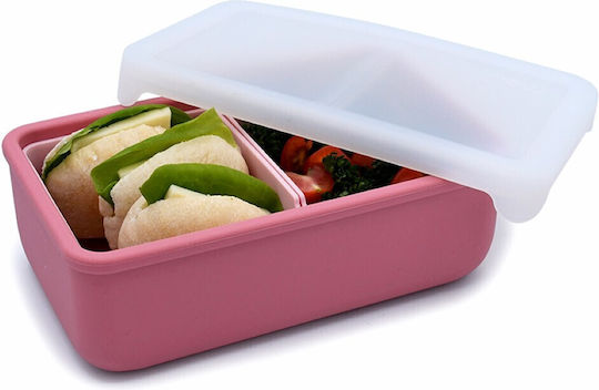 Melii – Bento Σιλικόνης 2 Θέσεων 700ml Blush Berry