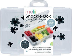 Melii – Snackle Box Medium Transparent Blue Flower